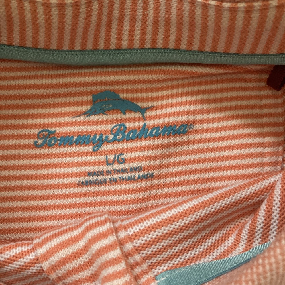 Tommy Bahama Mens Polo Short Sleeve Shirt Size L Summer Beach Preppy - Picture 6 of 7